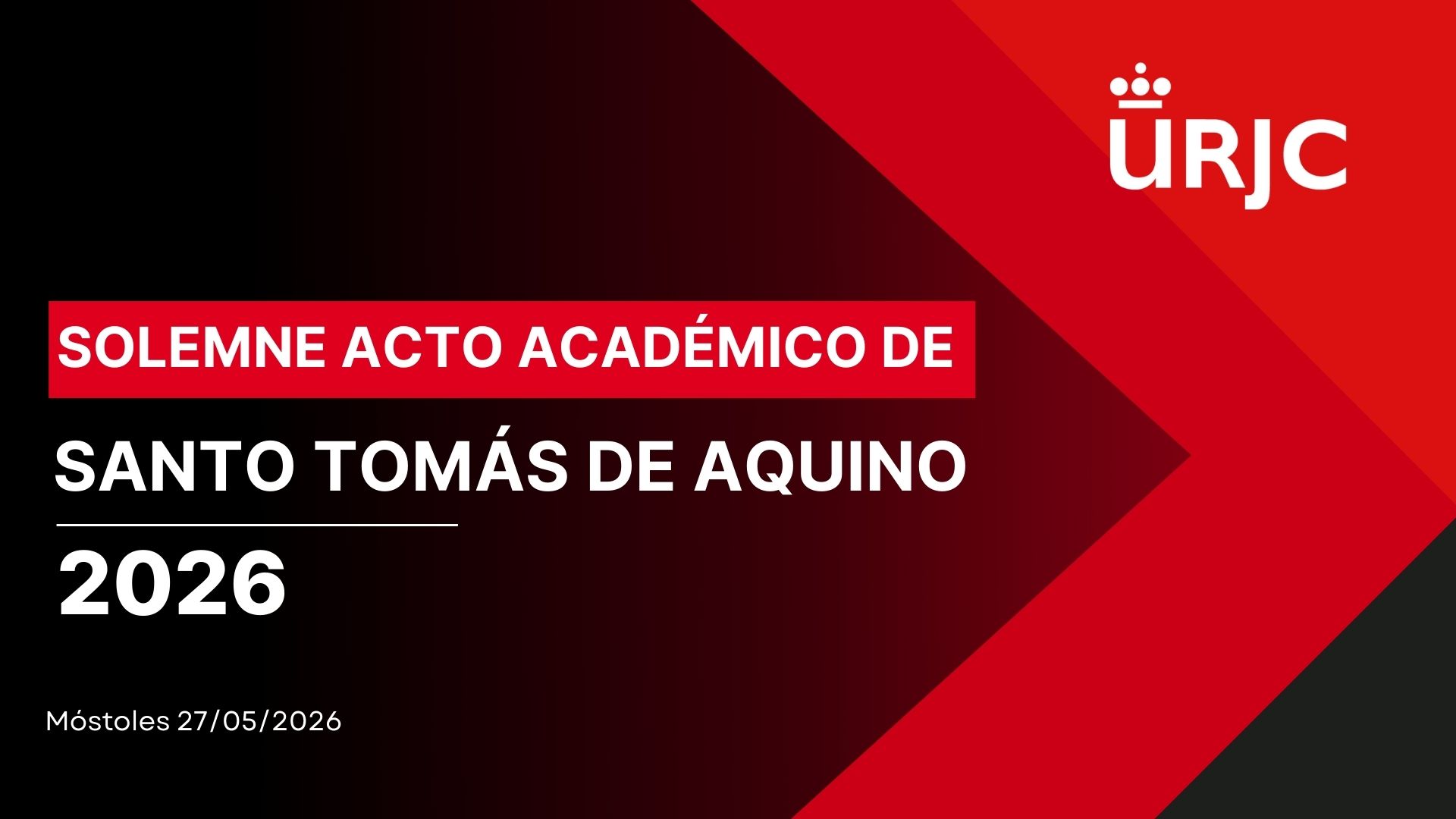 Solemne Acto Académico de Santo Tomás de Aquino